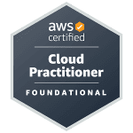 AWS Certified Cloud Practitioner badge